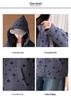 Korean Girls' Star Print Hooded Jacket - Spring/Autumn, Medium-Large, Loose Fit, Zipper Cardigan, Trendy Sweatshirt