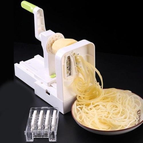 Ladfrol Carrot Julienne Slicer, Daikon Radish Slicer, Vegetable Slicer, Thin Slicer, Adjustable Thickness, Carrot Slicer, Multi-Function Slicer with 4