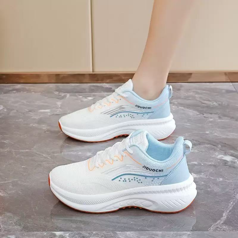 Women's shoes little white shoes lightweight summer shoes casual shoes weaving sports shoes mesh versatile soft sole running