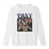 Vintage Retro Tony Soprano Classic Gangster Character Print Streetwear Casual T Shirt vintage Washed streetwear Unisex
