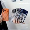 Stylish Magnetically Absorbing Transparent Case for iPhone 17 Pro Max/15 Pro/16