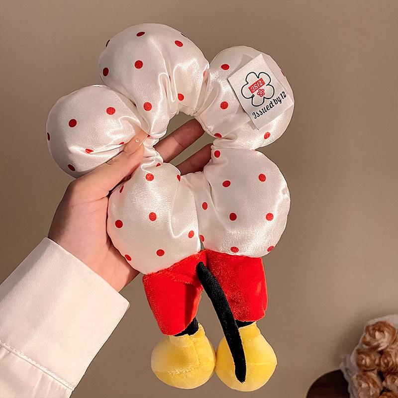 Cartoon Lower Body Of Animal Large Flower Scrunchie For Women Girls Sweet Hair Band Headband Hair Tie Cute Hair Accessories