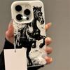 For iPhone 17 Pro Max Case Horse Pattern Print Folds Texture Silicone Phone Cover For iPhone 16 Plus 15 14 13 12 11 17 Air Funda