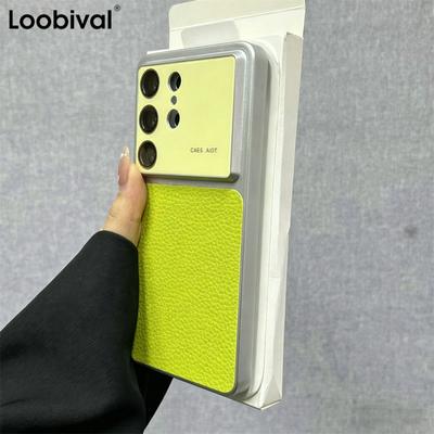 Fashion Large Window PU Leather Phone Case for For Samsung Galaxy S26 Ultra S26Plus Glass Camera Protective Film Shockproof Cover