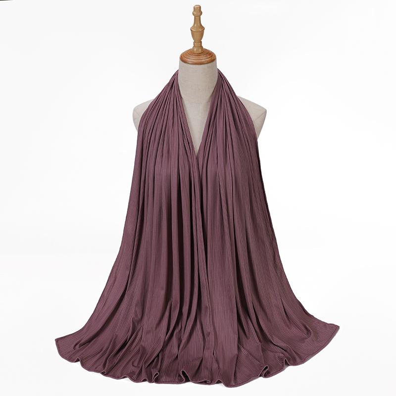 Ribbed Jersey Hijab Muslim Plain Scarf Crepe Hijab Scarf Soft Islamic Shawl Wraps Headband Voile Femme Musulman