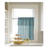 1 Pcs Kitchen Lace Window Screen Curtain Coffee Short Curtain Small Wear for Home Dormitory Bed