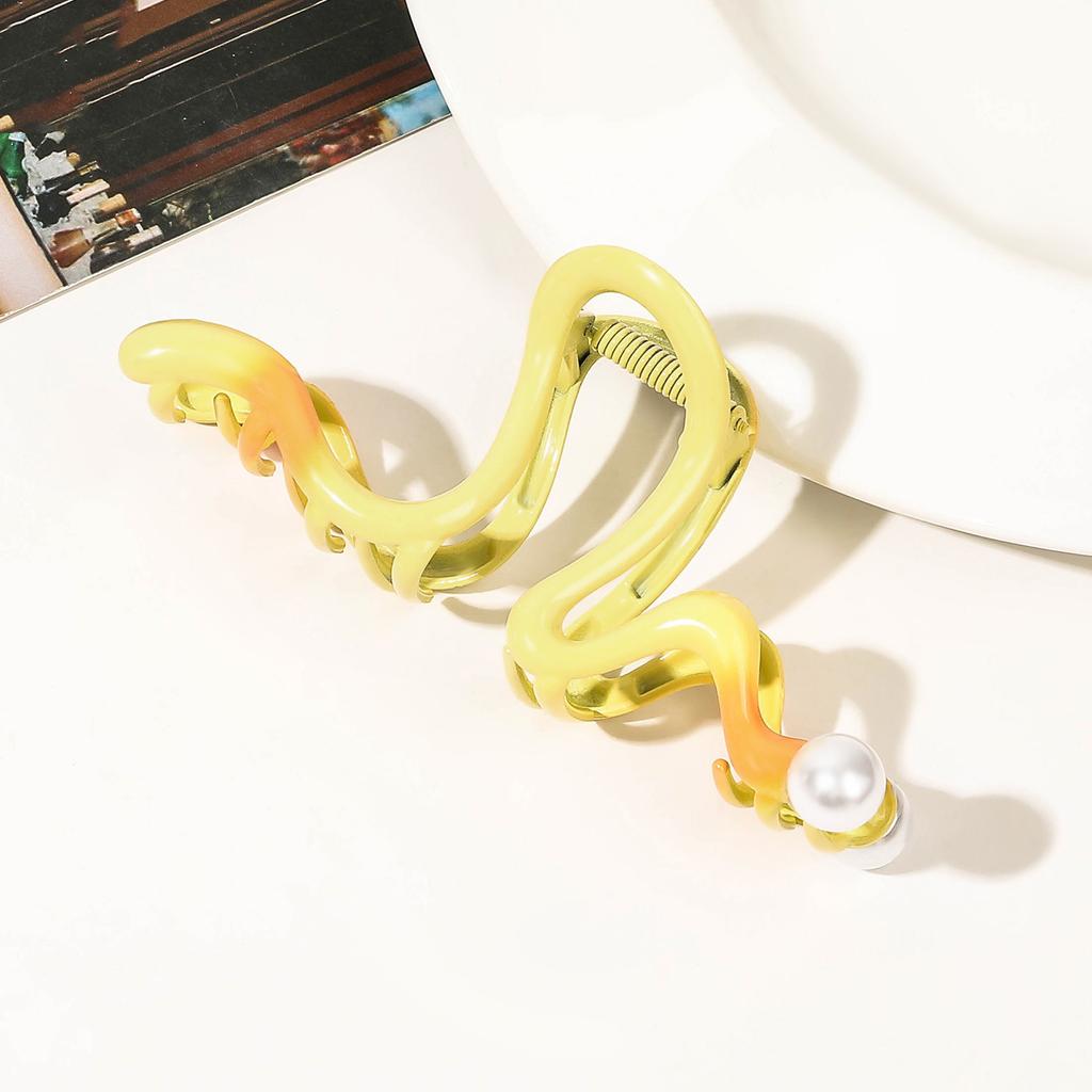 Caterpillar Hair Claws Metal Hairpin Electroplated Alloy Hair Clips Crab For Women Girl Gift Hair Accessories Ponytail Headwear