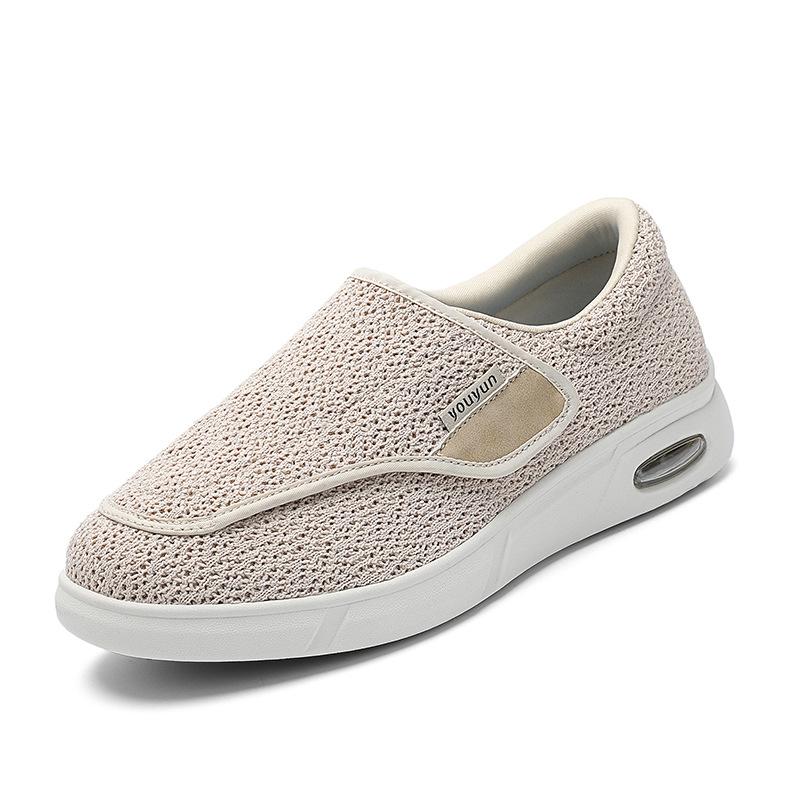 

2026 Unisex Wide Feet Swollen Shoes New Thumb Eversion Adjusting Soft Comfortable Walking Shoe 36 бежевый