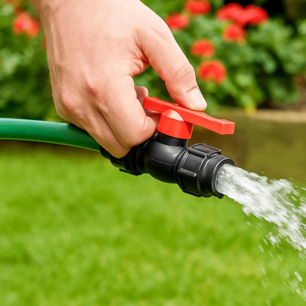 

New Compression PE Quick Connector Poly HDPE Irrigation System Stop Tap 20mm 25mm 32mm Ball Valve Stopcock Valve Fittings 20mm