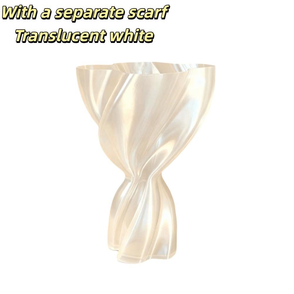 3d Printed Flower Holder Silk Texture Flower Display Container Nordic Style Desktop Ornament Room