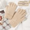 Windproof Knitted Gloves  Anti-cold Mittens Cute Winter Gloves  Outdoor
