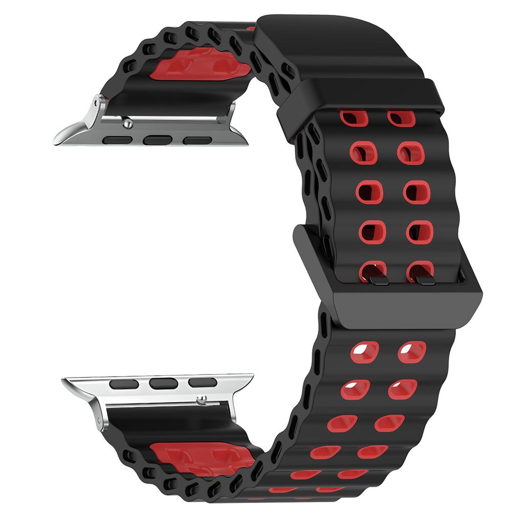 Silicone Strap for Apple Watch Ultra 3 49mm Band Breathable Bracelet for iWatch Series 11 10 42 46mm 9 8 7 6 SE 45mm 44mm Strap