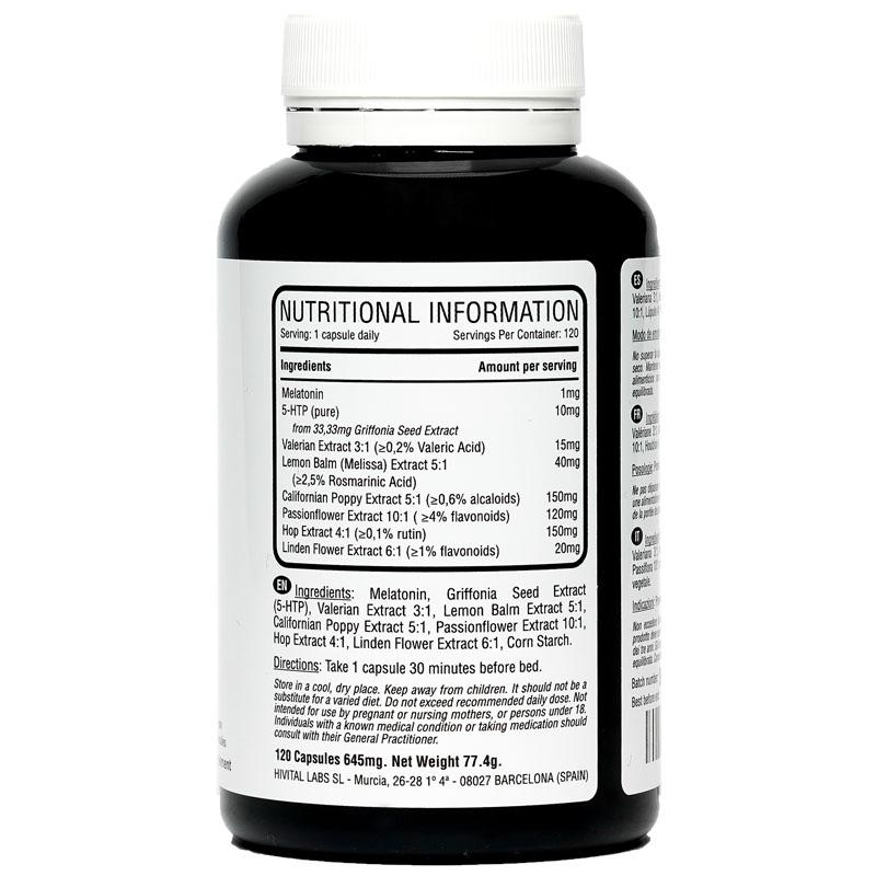 Melatonina Complex | 120 cápsulas veganas para 4 meses