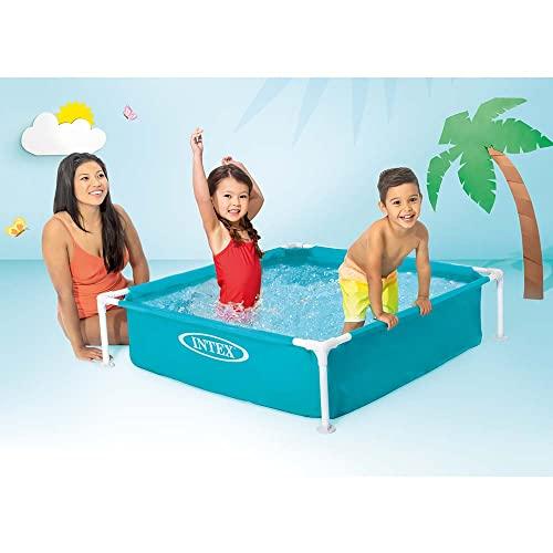 INTEX Mini Frame Pool, Blue, 122 x 122 x 30 cm, 57173 [Official Japanese Product]