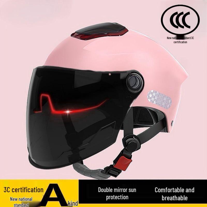 2025 Universal Sunscreen Double Lens Motorcycle Helmet for All Seasons