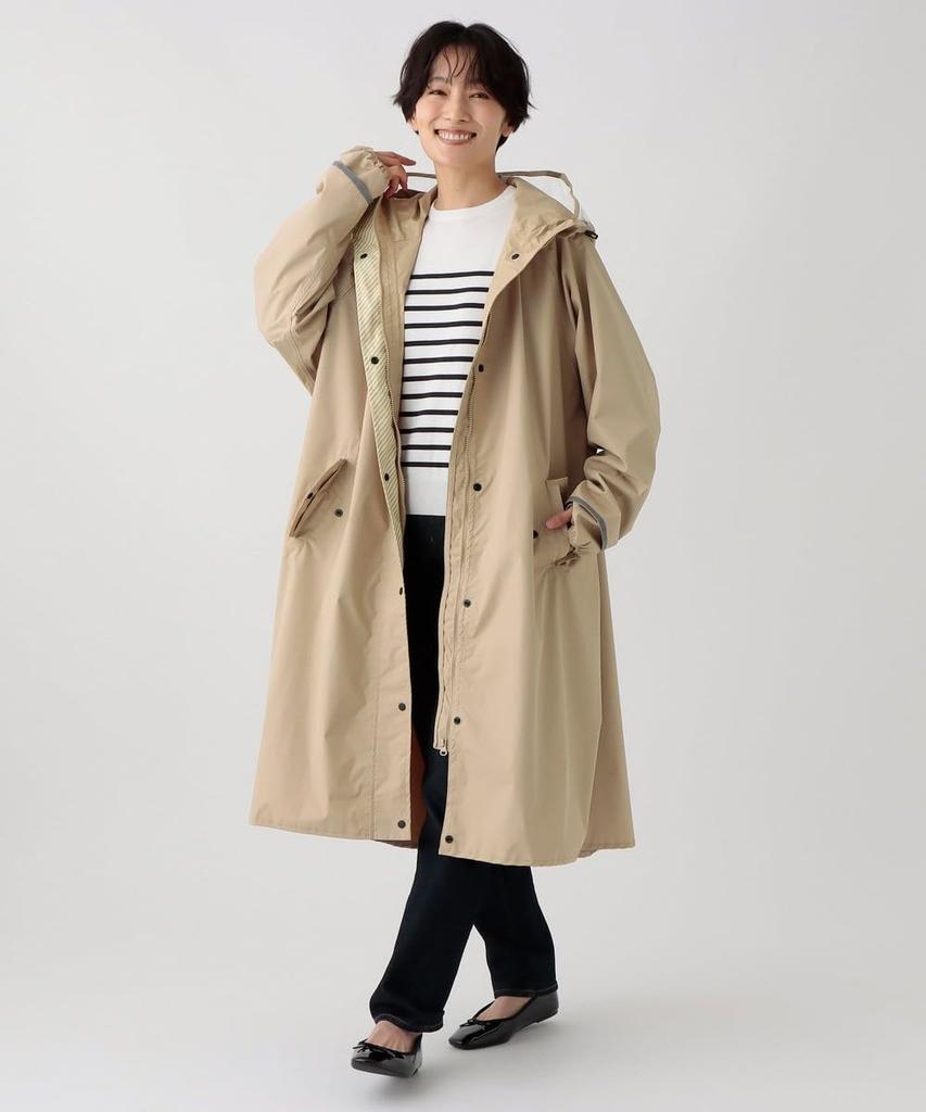 Afternoon Tea Living JK16 Beige Raincoat/Poncho Tent-Line Raincoat,