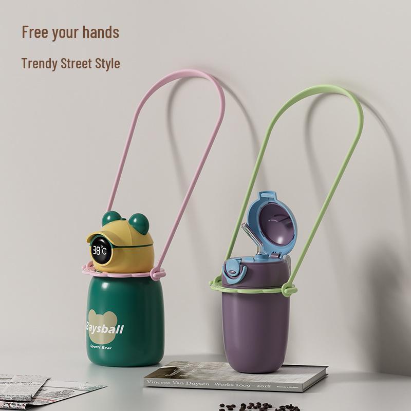 

Universal Insulated Beverage Bottle Lanyard - Portable Crossbody Cup Sleeve for Water and Milk Tea рожевий