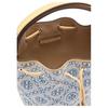 Tory Burch T Monogram Removable Shoulder Strap Fabric Bucket Bag Mini Women Bags Powder-Blue 167761-400