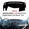 Car Dashboard Cover Non Slip Pad For Ssangyong Rodius 2007 - 2018 Auto Car Dash Mat Sun Shade Pad Anti-UV Cushion