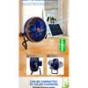 Portable Battery Operated Solar Fan Rechargeable for 6-24 Hours Use Ideal for Camping Patio Fishing with USB Output
