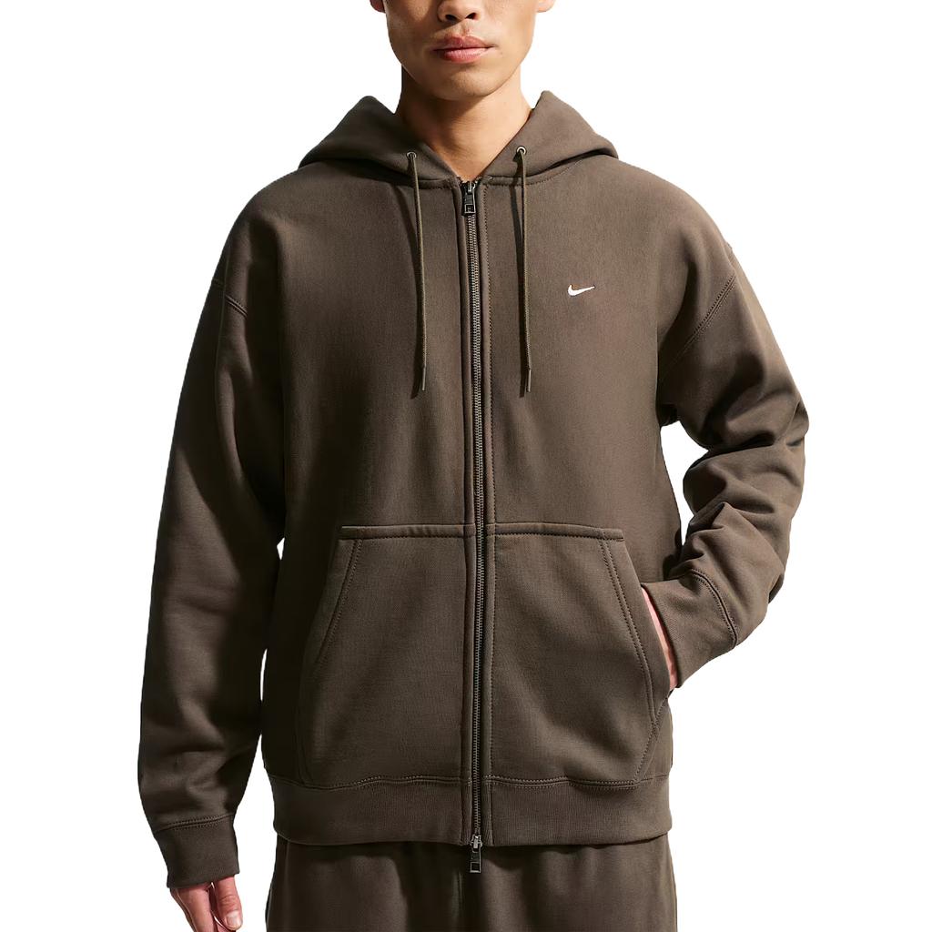 Nike Solo Swoosh Long Sleeve Hooded Fleece Solid Color Sweatshirt Men Sweatshirt HV1085-212