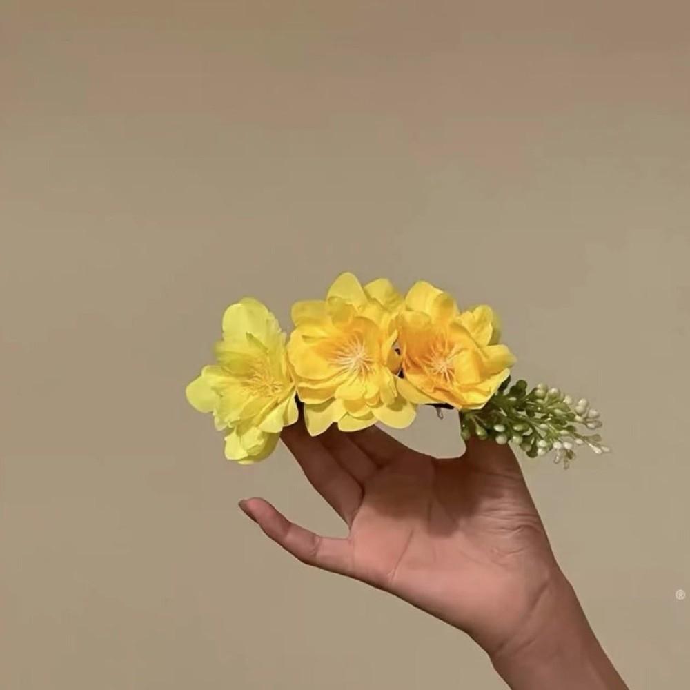 Craftsmanship Simulation Flower Hair Clip Cherry Blossom Headdress  Hair Accessory