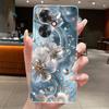 Für OPPO Reno 11F / Reno 11A Hülle Klar Luxus Mode Schmetterling Blumen Weiches TPU Silikon Abdeckung für OPPO Reno11 F A Handyhülle