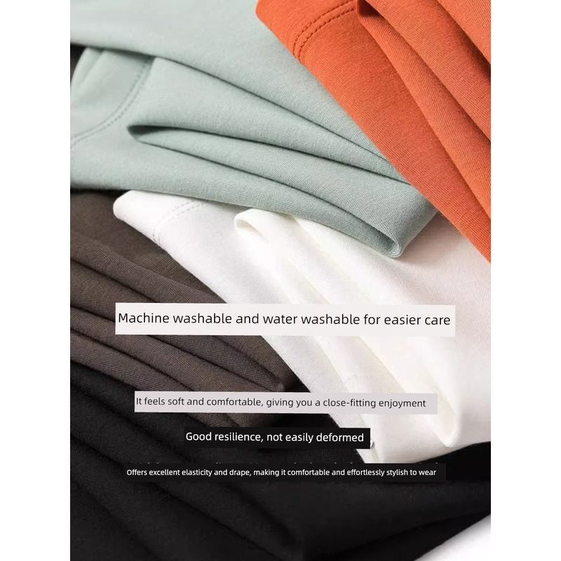 High-Density Modal Short-Sleeve T-Shirt for Men, 2024 New Trendy Summer Export Versatile Base Layer Tee