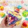 8cm Slow Rebound Colorful Cheese Stress Relief Toy For Children And Adults Square Maltose Release And Stress Relief Accessories