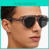 Unisex Okulary Retro Oversize Z Ochroną UV400 Na Imprezę i Plażę