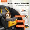 VEVOR Siège Auto pour Chien, Rehausseur Imperméable pour Chien avec Poignées Latérales et Poche de Rangement, Laisse de Sécurité à Clipser et Rembourrage en Coton PP