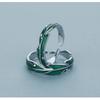 Buyee 925 Sterling Silver Fashion Ring Finger Light Green Leaf Open Ring for Woman Man Party Fine Jewelry Circle with Box
