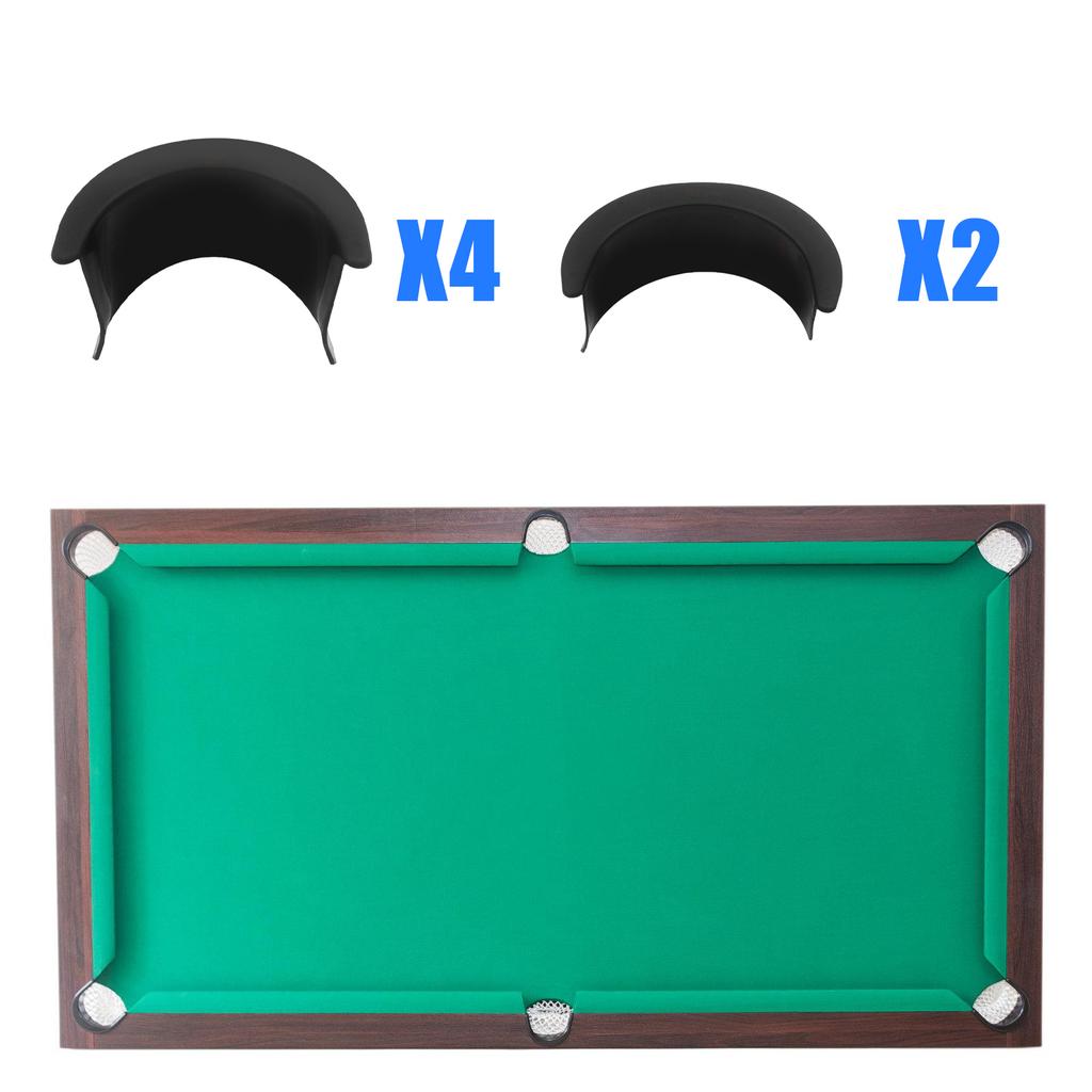 6 Stück Spieler Billard Korb Pool Tisch Drop Aufbewahrungstasche Billard Pool Tisch Taschen Pool Tisch Zubehör