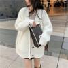 Dames Truien Losse Imitatie Nertsfluweel Effen Dames Jumper Jas Vrouw Zachte Gebreide Jas Herfst Winter