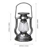 Solar Powered Hanging Candle Light Retro LEDs Oil Lamp Flickering Flameless Solar Lantern Outdoor
