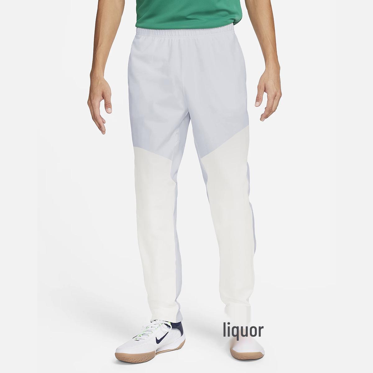 

Мужские быстросохнущие спортивные брюки - Повседневные, свободного кроя для бега, фитнеса, баскетбола, тренировок L грязно-белый/белый