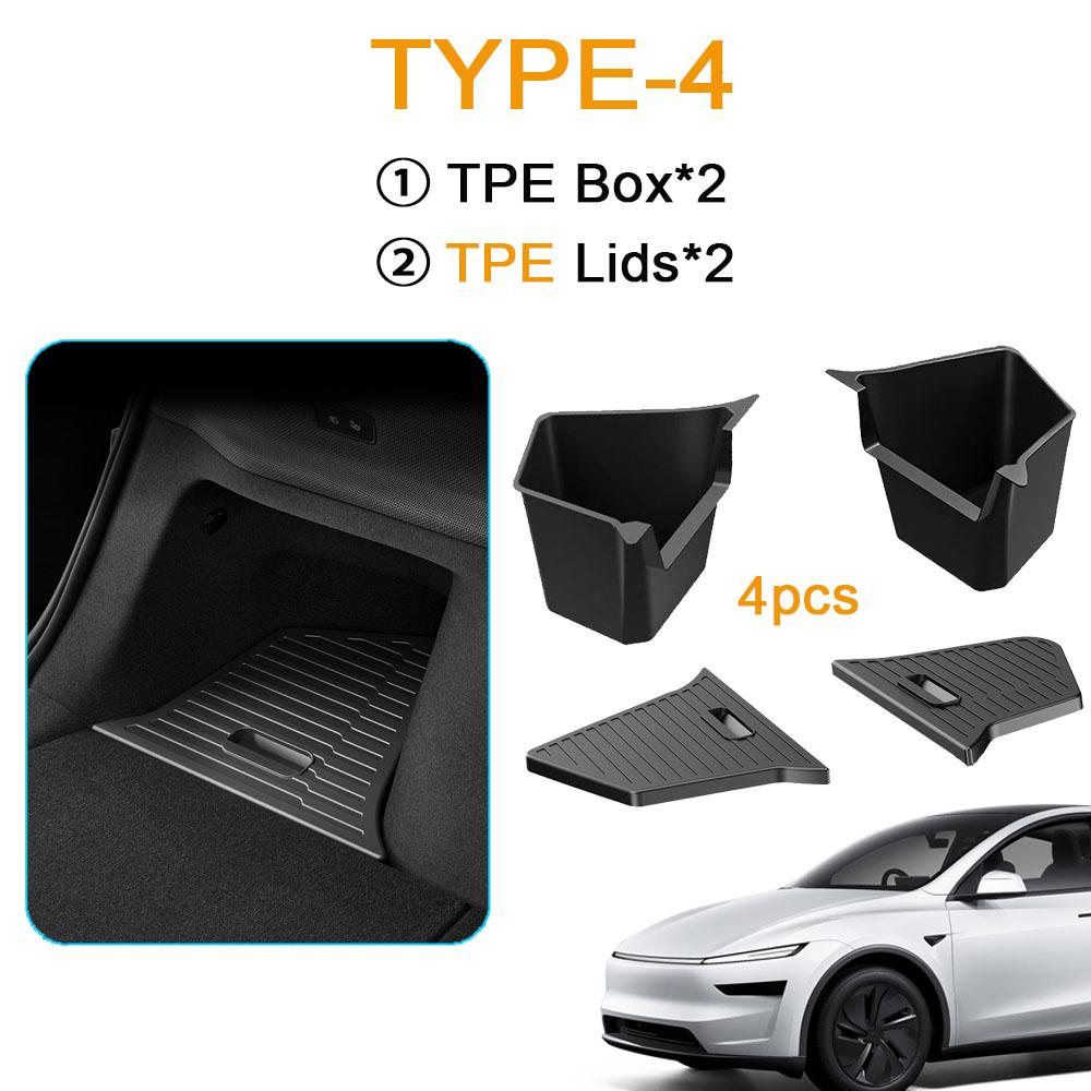 

1:1 Official Design Trunk Storage B For Tesla Model Y Juniper 2025 Trunk Organizer Trunk Side Storage Box Travel Accessories TYPE 4