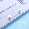 2/6/10pcs White Cabinet Handles & Knobs - Aluminium Alloy Modern Furniture Hardware for Kitchen/Closet/Cupboard/Drawer