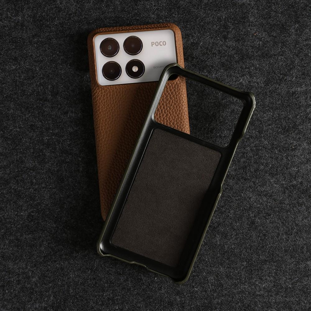 Etui do POCO F8 Ultra Biznesowe Pokrowiec ze Skóry Naturalnej Do Poco F7Pro POCO X6 M5 M6Pro X4Pro F2Pro Tylna Klapka Odporna na Wstrząsy Fundas