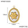 CARLIDANA Fashion Jewelry Pendant Stainless Steel Charm Square Round Heart Love White Shell Pendants for Jewelry Making DIY
