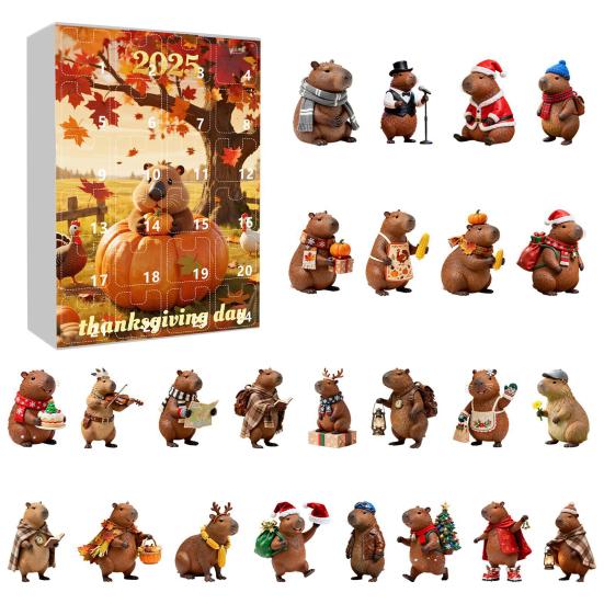 Advent Calendar Marmot Design 24-Day Countdown Festive Family Activity Calendar Kid Surprise Gift Calendar