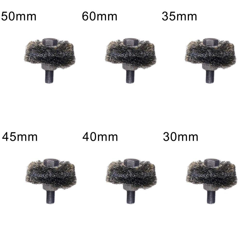 Soot Grime Remover Steel Wire Brush 35 40 45 50 60mm Sizes Boiler Tube Brush  Boiler Maintenance