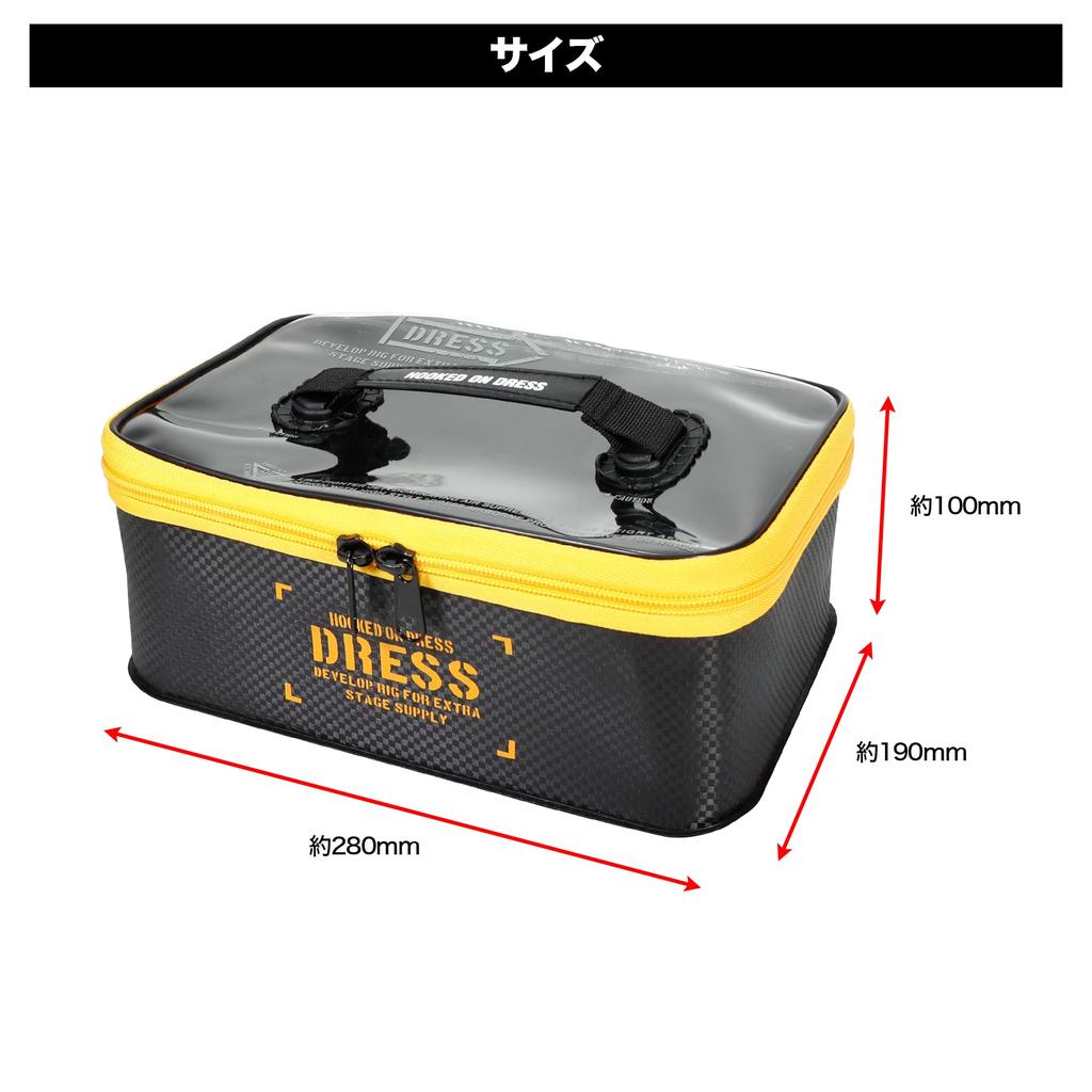 DRESS Foldable Tackle Box Multi EVA Multifunctional Fishing Tackle Case Storage Container Tackle Bag Reel Case Worm Lure Box [W]