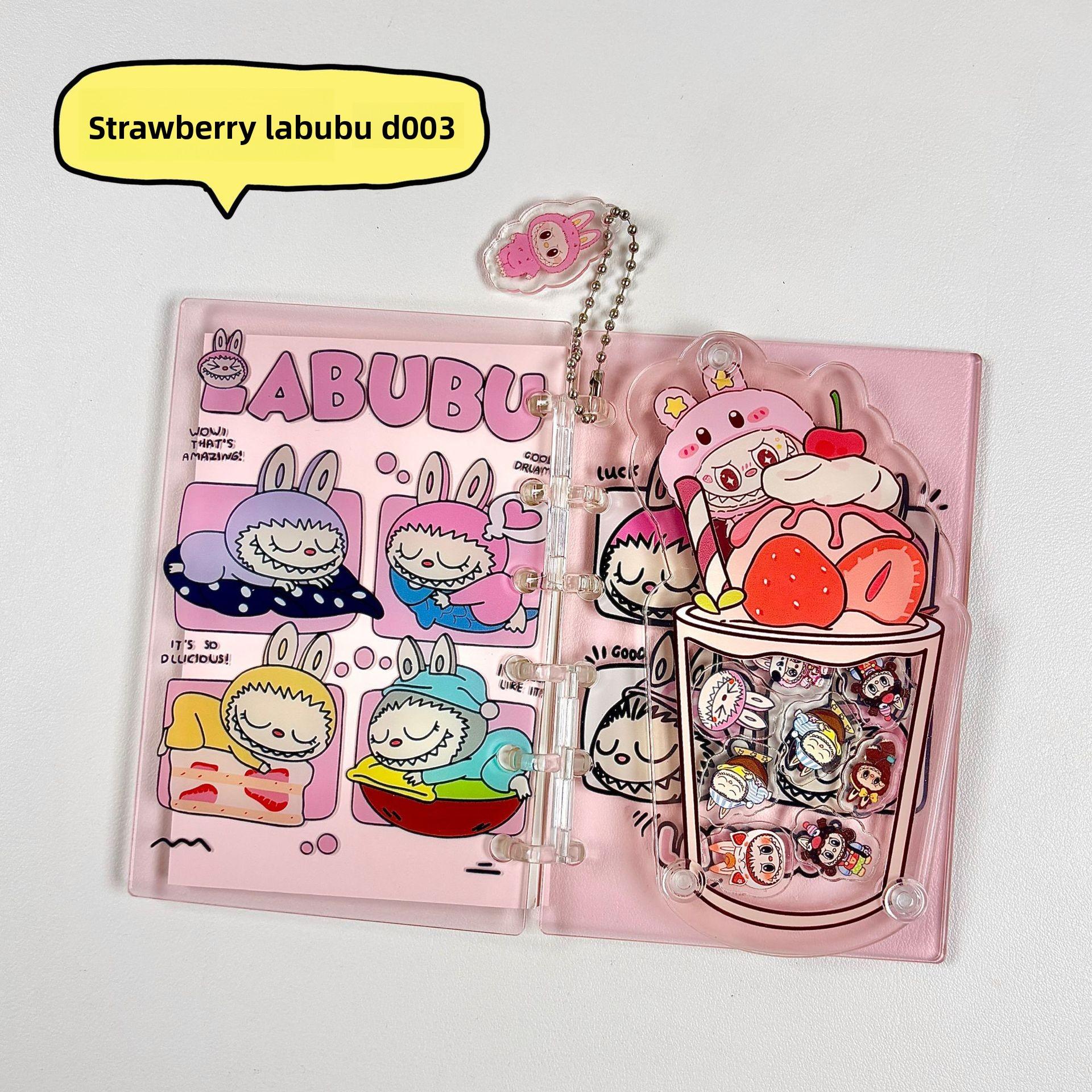 

Shake Music Book Acrylic Loose-leaf Book A7 Notepad Hand Account Cartoon Cute DIY Creative Shake Book A7【13*9cm】