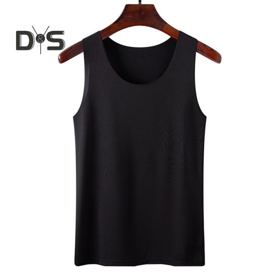 Γυναικείο γιλέκο με πάτο Ice Silk Χωρίς ραφή Αμάνικο Καθαρό Χρώμα Plus Size Strechy στρογγυλή λαιμόκοψη Dry Dry Cooling Camisole Καλοκαιρινό ραντεβού Διακοπές γραφείου