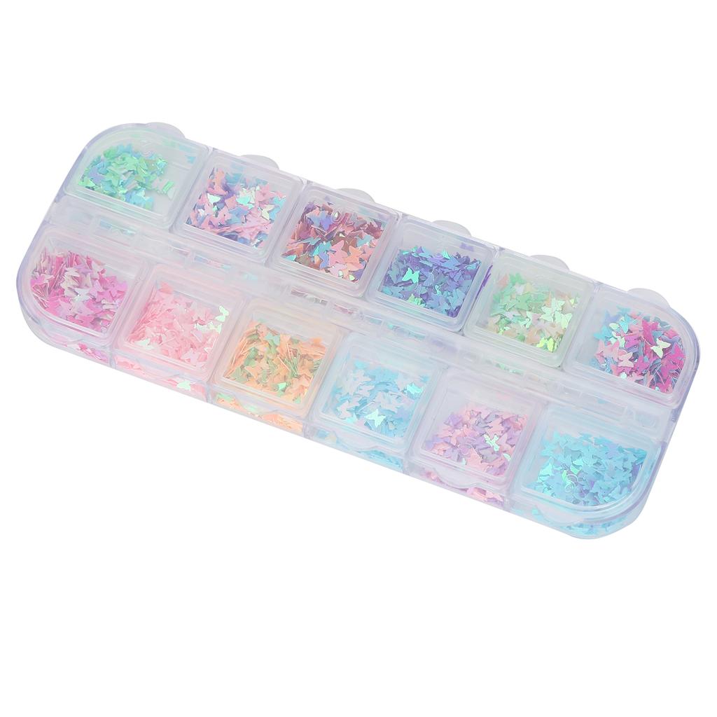 Butterfly Sequins Colorful Plastic Material DIY Decoration Crumbs Crafts Making Supplies