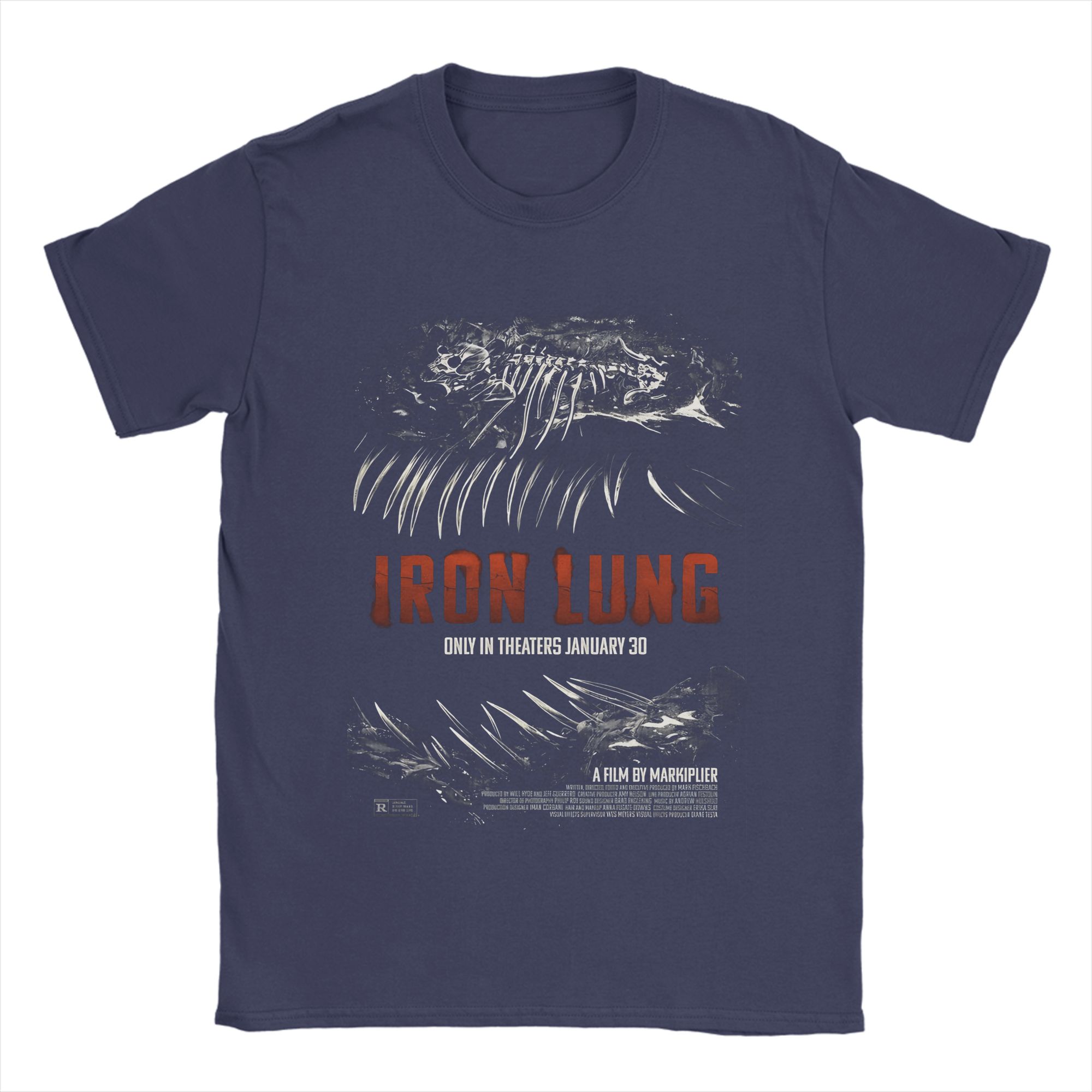 

Iron lung Horror Movie T Shirt Summer Novelty T Shirts Men Pure Cotton Comfortable 4XL 5XL 6XL Clothing Short Sleeve Fun Tshirt 4XL