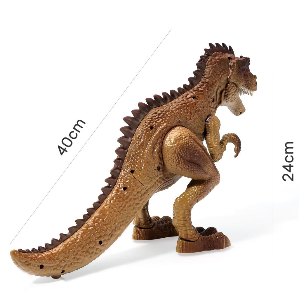 Cute Stone Dinosaur Target Robot Toy with Realistic Sound Emitting Disassembly Indoor Shooting Birthday Educational Gift Toy, Spray, Auto-Driving,