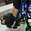 1/2 Pcs Black Wheelchair Shoe Holder Belt Black Fixed Strap For Elderly Feet Support Care Supplies Shoe Rest Wheelchairs