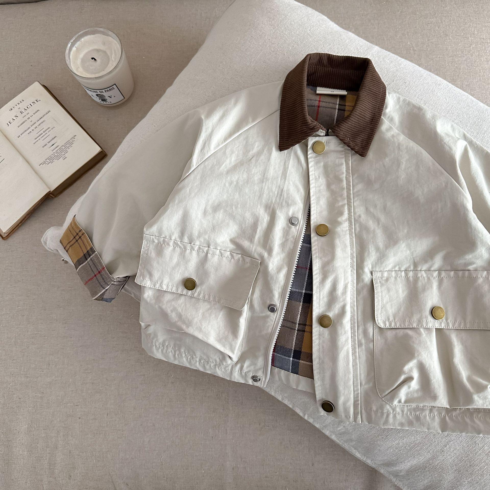 

Модная детская куртка-тренч карго для девочки/мальчика, лоскутное пальто для младенца/малыша/ребенка, весенне-осеннее детское пальто от пыли, детская одежда 1-10 лет 90cm бежевый